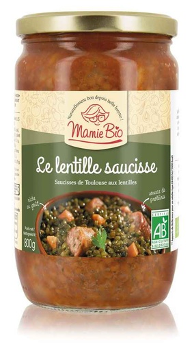 Lentille saucisse