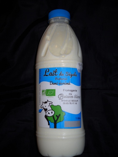 Lait frais demi écrémé BIO