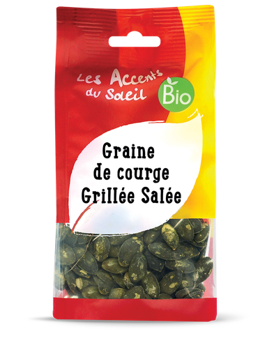 Graines de courge grillées salées