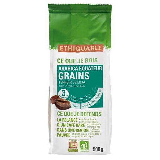 Café grains Equateur 500g