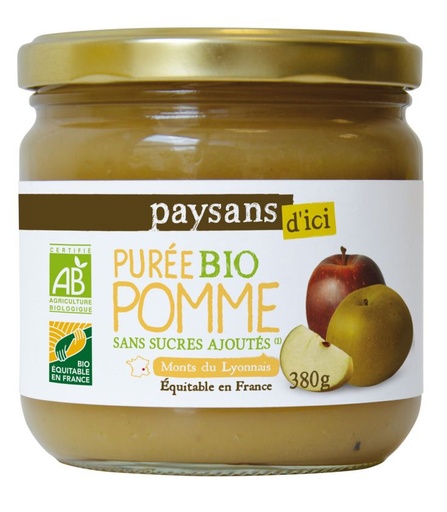 Purée de fruits pomme bio