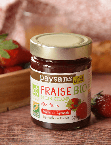 Confiture de fraise bio