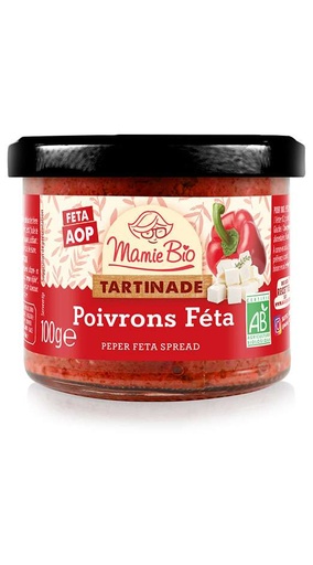 Tartinade poivrons féta 