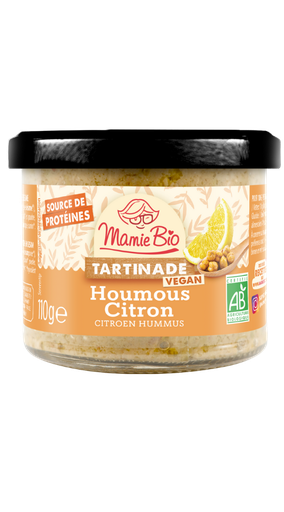 Tartinade houmous citron