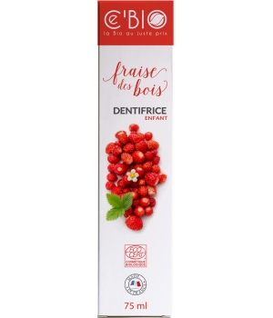 Dentifrice fraise des bois enfant