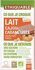 Chocolat lait cajou caramélisée