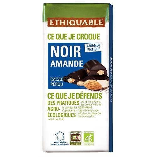 Chocolat noir amande entière