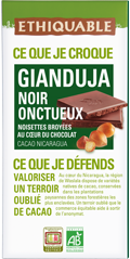 Chocolat noir gianduja onctueux 