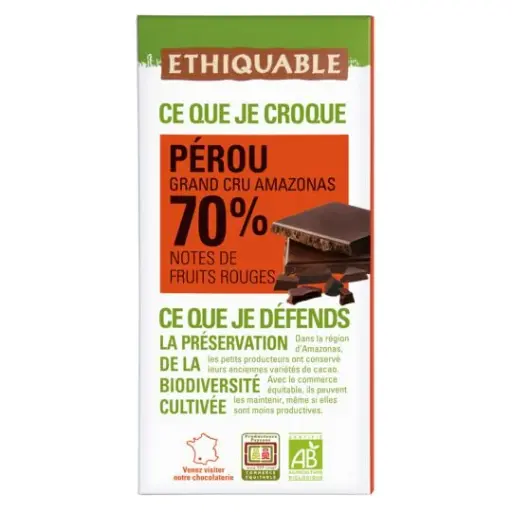 Chocolat noir 70%