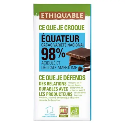 Chocolat 98% cacao