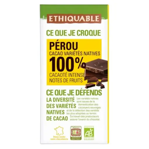 Chocolat noir 100% 